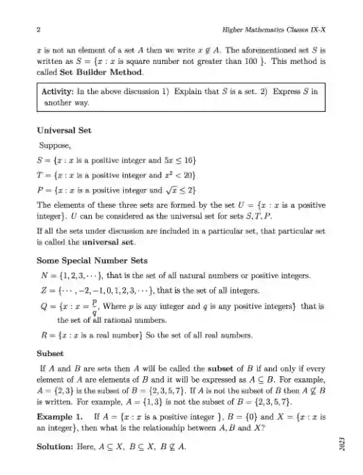 Sample book content image of উচ্চতর গণিত (Higher Mathematics) Book | Class Nine & Ten (নবম ও দশম শ্রেণি)