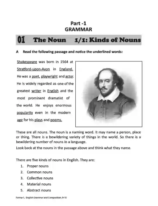 Sample book content image of English Grammer and Composition (English Grammer and Composition) Book | Class Nine & Ten (নবম ও দশম শ্রেণি)