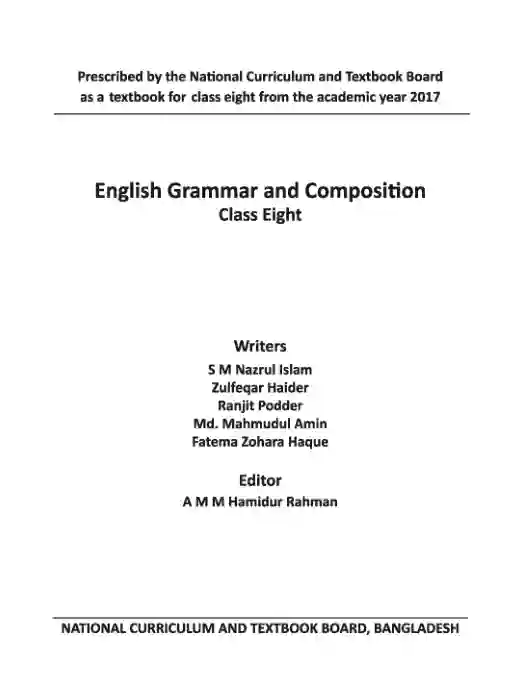 Second page image of English Grammer and Composition (English Grammer and Composition) Book | Class Eight (অষ্টম শ্রেণি)